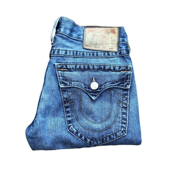 True Religion Jeans Size 29 RICKY Blue - Picture 1 of 8